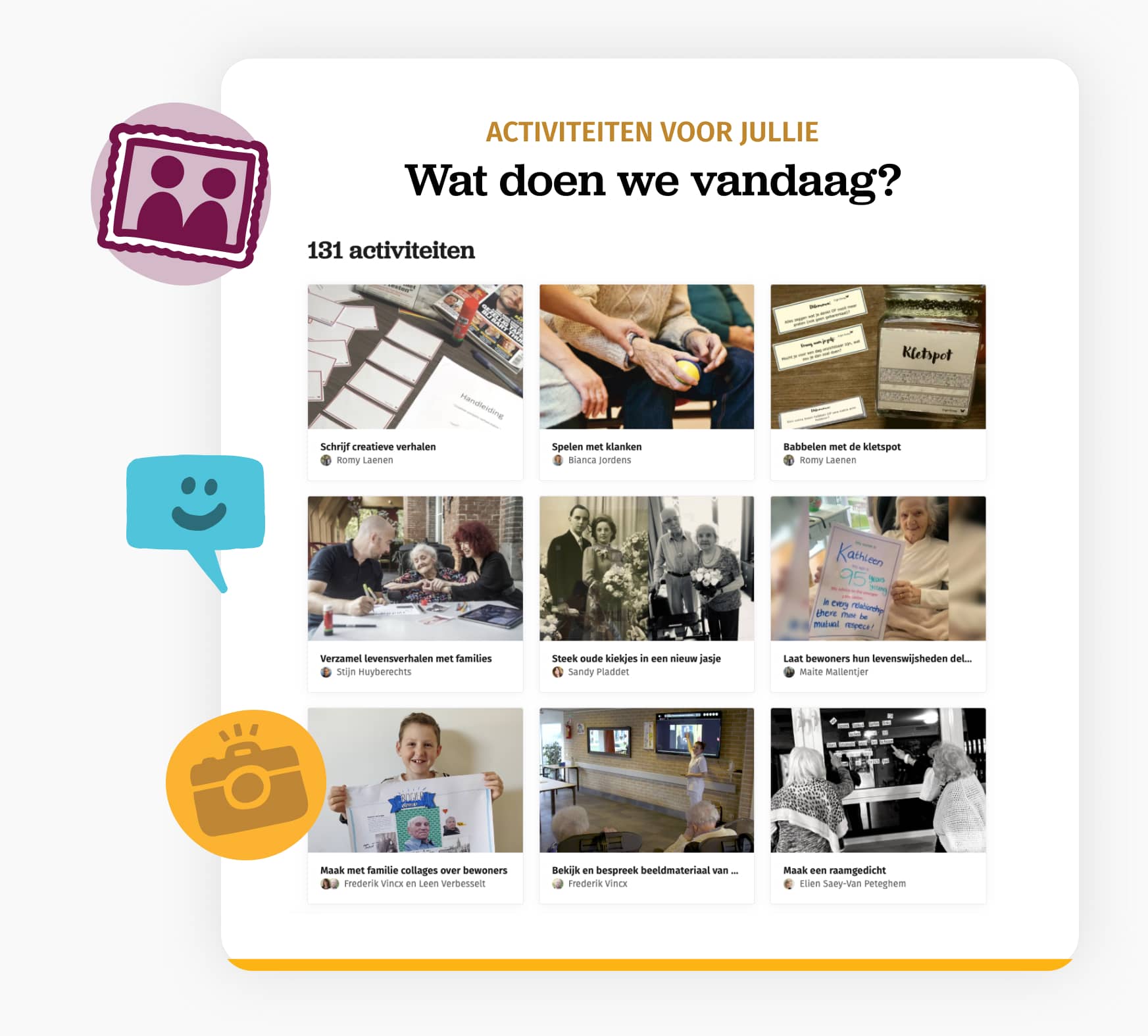 Betekenisvolle activiteiten in het woonzorgcentrum